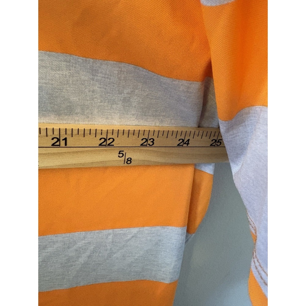 Nike Golf Men's Dri-Fit Golf Polo  - Orange Gray Stripe- Standard Fit - Size 2XL - Picture 8 of 9